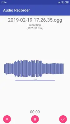 Audio Recorder android App screenshot 0